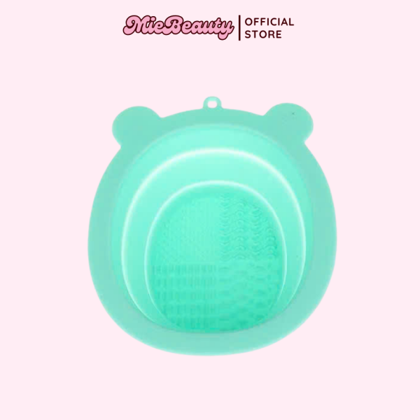 Dụng cụ rửa cọ giặt cọ và bông mút bằng silicon dẻo MieBeauty chậu rửa cọ giặt cọ - Hình ảnh 6