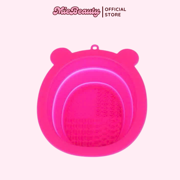 Dụng cụ rửa cọ giặt cọ và bông mút bằng silicon dẻo MieBeauty chậu rửa cọ giặt cọ - Hình ảnh 5