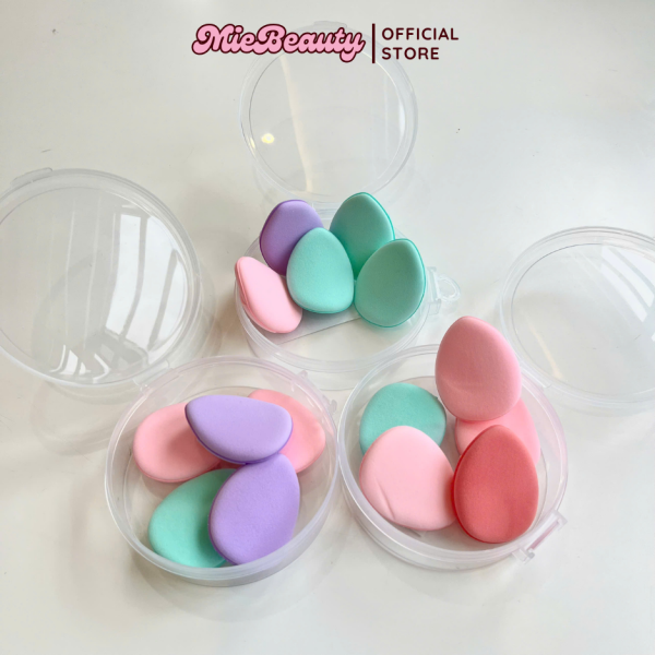 Mút đánh che khuyết điểm MieBeauty đánh kem nền mini bằng ngón tay - Hình ảnh 3