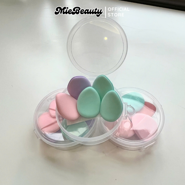 Mút đánh che khuyết điểm MieBeauty đánh kem nền mini bằng ngón tay - Hình ảnh 2