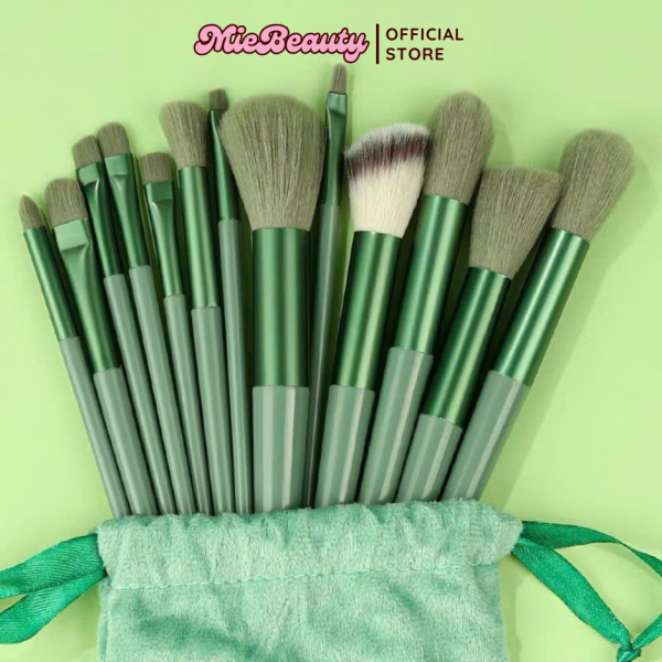 Cọ trang điểm 13 cây MieBeauty cọ makeup đầy đủ cho người mới học trang điểm