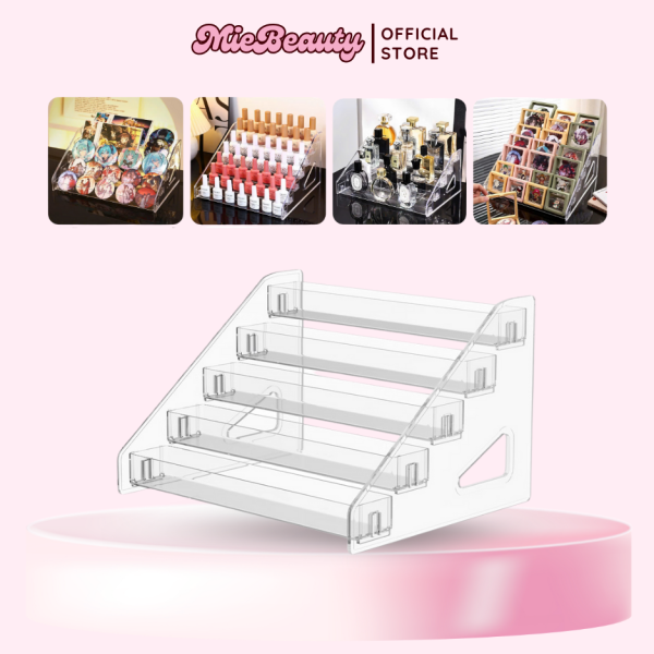 Kệ đựng mỹ phẩm, bản mắt MieBeauty đựng son dễ lắp đặt 4-5 tầng