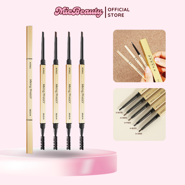 Chì Kẻ Mày MiebBeauty chống nước đầu vặn dễ kẻ, hai đầu