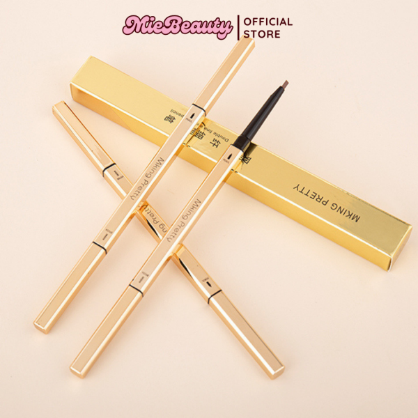 Chì Kẻ Mày MiebBeauty chống nước đầu vặn dễ kẻ, hai đầu - Hình ảnh 2