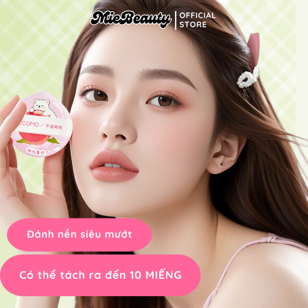 Mút xé Gecomo bông phấn mềm mịn, có thể tách làm 10 miếng, siêu tích kiệm - Hình ảnh 2