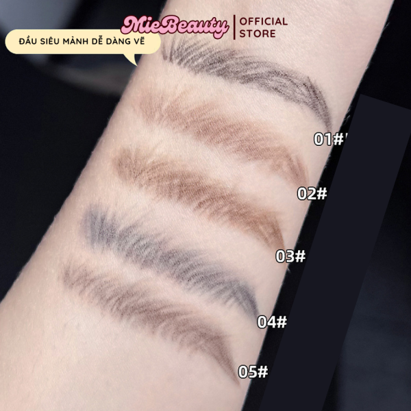 Chì Kẻ Mày MiebBeauty chống nước đầu vặn dễ kẻ, hai đầu - Hình ảnh 3