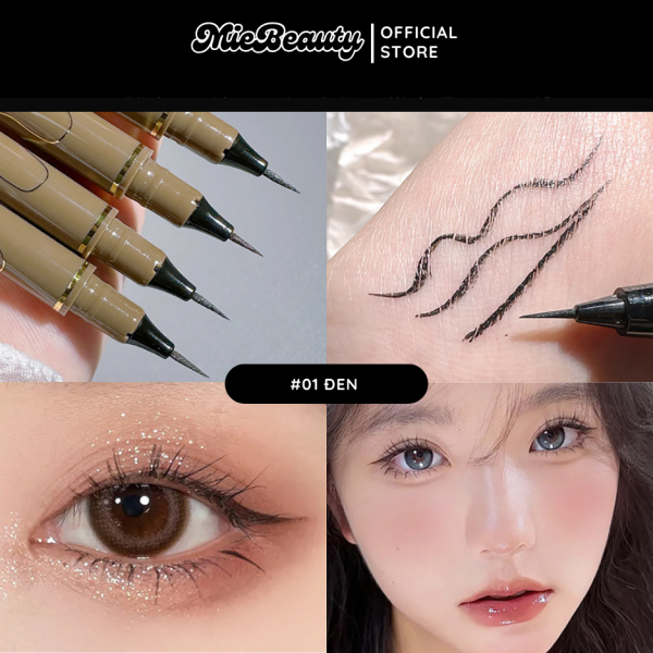 Bút Kẻ Mắt Siêu Mỏng MieBeauty Chống nước, đầu bút chỉ 0,05mm - Hình ảnh 3