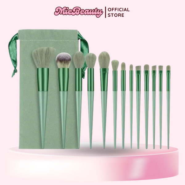 Cọ trang điểm 13 cây MieBeauty cọ makeup đầy đủ cho người mới học trang điểm