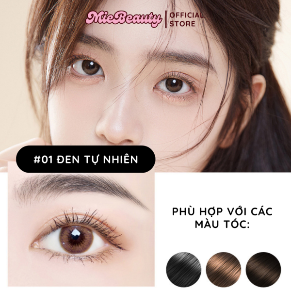 Chì Kẻ Mày MiebBeauty chống nước đầu vặn dễ kẻ, hai đầu - Hình ảnh 4