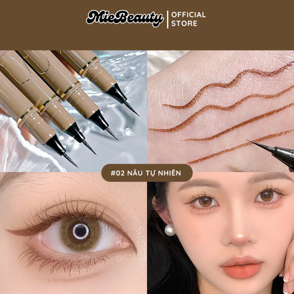 Bút Kẻ Mắt Siêu Mỏng MieBeauty Chống nước, đầu bút chỉ 0,05mm - Hình ảnh 4