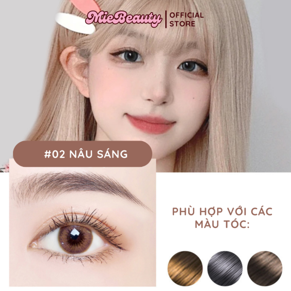 Chì Kẻ Mày MiebBeauty chống nước đầu vặn dễ kẻ, hai đầu - Hình ảnh 5