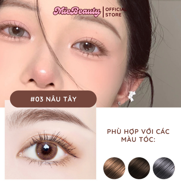 Chì Kẻ Mày MiebBeauty chống nước đầu vặn dễ kẻ, hai đầu - Hình ảnh 6