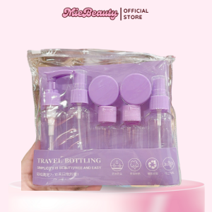 Set lọ chiết mỹ phẩm 7 lọ MieBeauty tiện lợi, gọn nhẹ, chống tràn